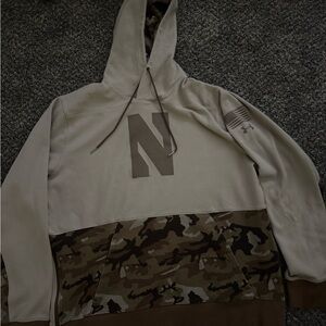 Under Armour Beige and Brown Camouflage Hoodie